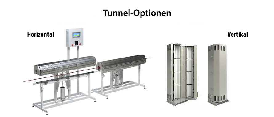 Infrarotheizungen für Tunnelöfen